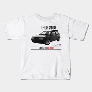 Lada 2108 Turbo Black Kids T-Shirt